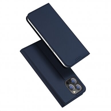 Dėklas Dux Ducis Skin Pro Wallet iPhone 15 Pro - Mėlynas 1