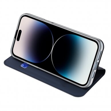Dėklas Dux Ducis Skin Pro Wallet iPhone 15 Pro - Mėlynas 4