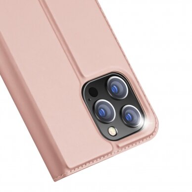 Dėklas Dux Ducis Skin Pro Wallet iPhone 15 Pro - Rožinis 2