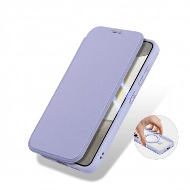 Dėklas Dux Ducis Skin X Pro case with magnetic ring/stand for Samsung S24+ - Violetinis 11
