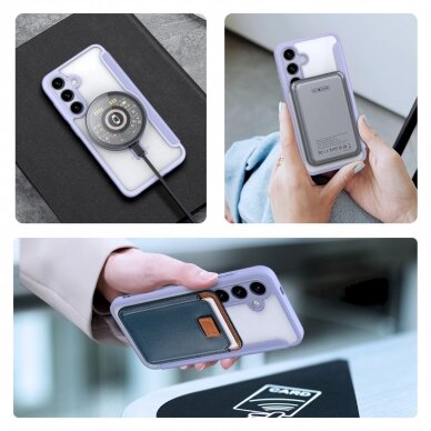 Dėklas Dux Ducis Skin X Pro case with magnetic ring/stand for Samsung S24+ - Violetinis 8