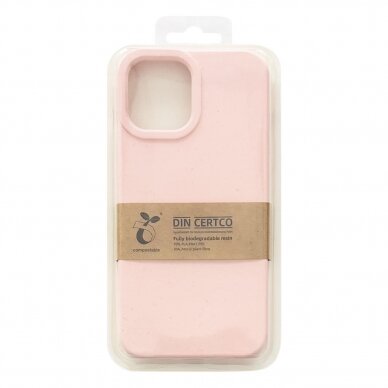 Dėklas Eco iPhone 12 Pro Silicone Cover Rožinis 2