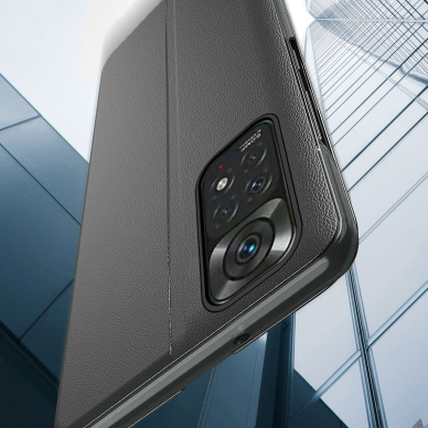 Dėklas Eco Leather View Xiaomi Redmi Note 11 Pro + 5G / 11 Pro 5G / 11 Pro Raudonas 4