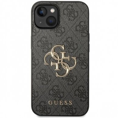 Dėklas Guess 4G Big Metal Logo   iPhone 15 Plus - Pilkas 2