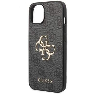 Dėklas Guess 4G Big Metal Logo   iPhone 15 Plus - Pilkas 5