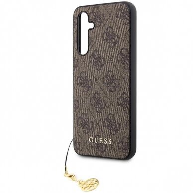 Dėklas Guess 4G Charms Collection GUHCSA54GF4GBR Samsung Galaxy A54 5G A546 Rudas 5
