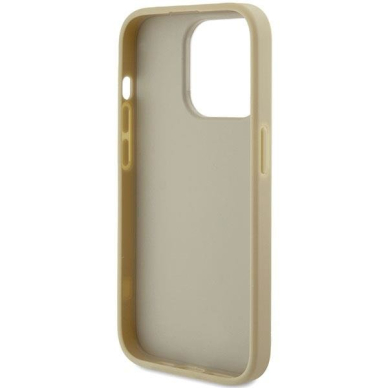 Dėklas Guess Glitter Script Big 4G   iPhone 15 Pro Max - Auksinis 6