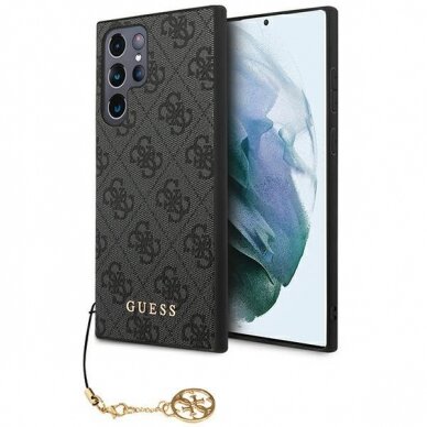 Dėklas Guess GUHCS23LGF4GGR Samsung Galaxy S23 Ultra Pilkas