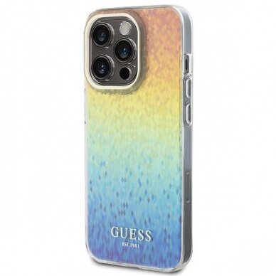 Dėklas Guess IML Faceted Mirror Disco Iridescent   iPhone 15 Pro - multicolored 1
