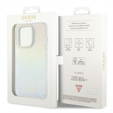 Dėklas Guess IML Faceted Mirror Disco Iridescent   iPhone 15 Pro - multicolored 7