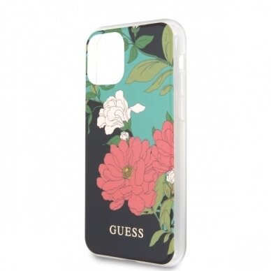 Dėklas Guess iPhone 11 Pro N°1 Flower Collection Juodas UGLX912 4