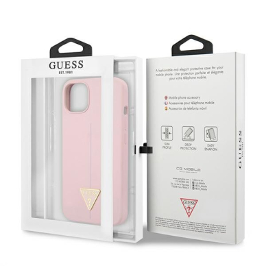 Iphone 13 Dėklas Guess Silicone Triangle GUHCP13MSLTGU  Purpurinis 7