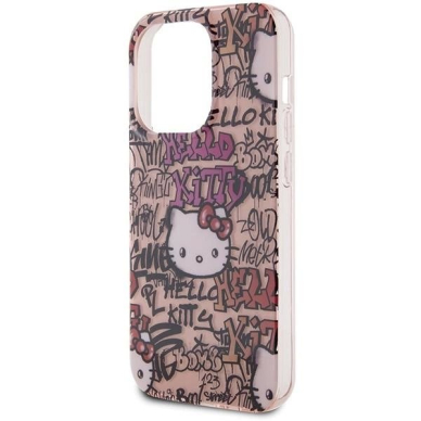 Dėklas Hello Kitty IML Tags Graffiti iPhone 15 Pro Max - rožinis 5