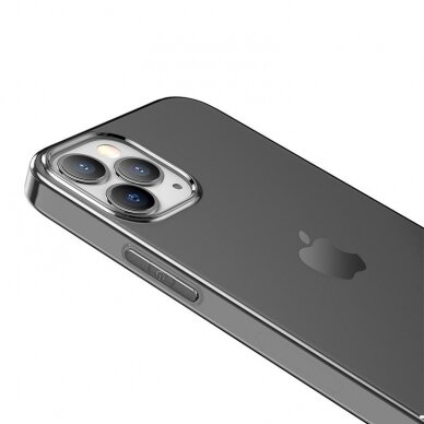 Dėklas Hoco Light TPU Apple iPhone 12 Pro Max permatomas juodas  1