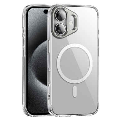 Dėklas Hoco VIP Magnetic Protective Case Apple iPhone 16 skaidrus
