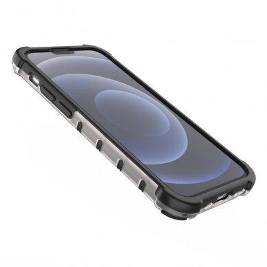 Iphone 13 Mini Dėklas Honeycomb Case armor cover with TPU  Juodas 10