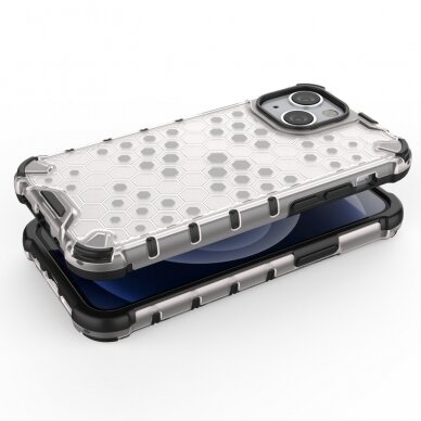 Iphone 13 Mini Dėklas Honeycomb Case armor cover with TPU  Juodas 3