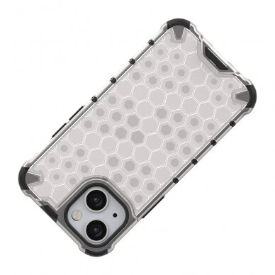 Iphone 13 Mini Dėklas Honeycomb Case armor cover with TPU  Juodas 6