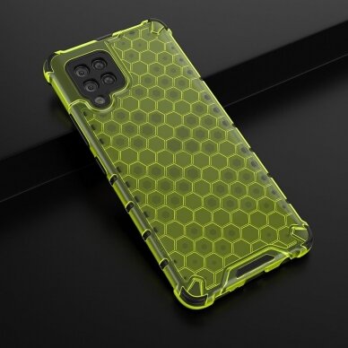 Dėklas Honeycomb Case armor cover with TPU Samsung Galaxy A42 5G žalias 3