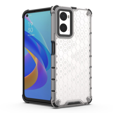 Dėklas Honeycomb case armored Oppo A76 / Oppo A36 / Realme 9i Permatomas 13