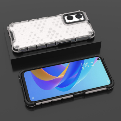 Dėklas Honeycomb case armored Oppo A76 / Oppo A36 / Realme 9i Permatomas 16