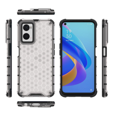 Dėklas Honeycomb case armored Oppo A76 / Oppo A36 / Realme 9i Permatomas 19
