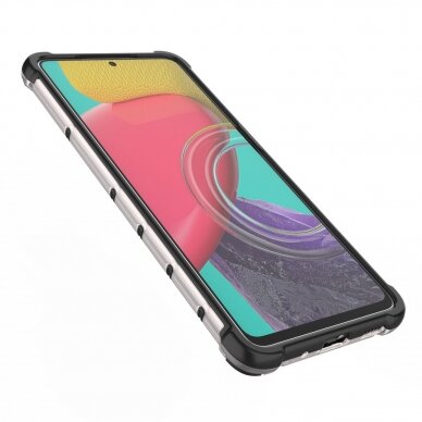 Dėklas Honeycomb case armored Samsung Galaxy M53 5G Juodas 7