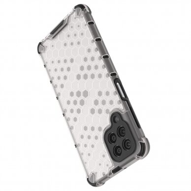 Dėklas Honeycomb case armored Samsung Galaxy M53 5G Permatomas 12