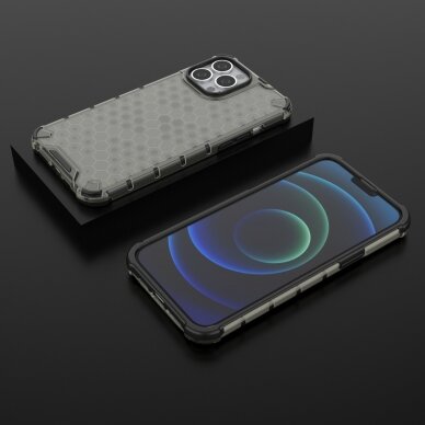 Iphone 13 Pro Max Dėklas Honeycomb Case  juodas 12