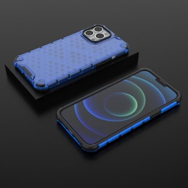 Iphone 13 Pro Max Dėklas Honeycomb Case  mėlynas 12