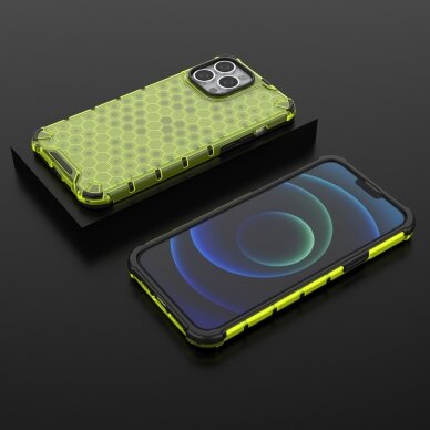 Iphone 13 Pro Max Dėklas Honeycomb Case  žalias 12