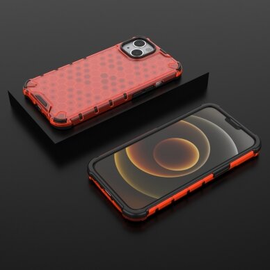 Iphone 13 Dėklas Honeycomb Case  raudonas 12