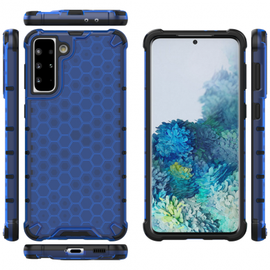 Dėklas Honeycomb case Samsung Galaxy S22 mėlynas 11