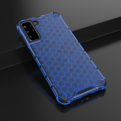 Dėklas Honeycomb case Samsung Galaxy S22 mėlynas 13