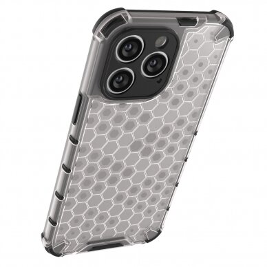 Iphone 14 Pro Max Dėklas Honeycomb  Permatomas 12