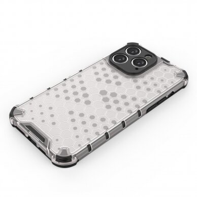 Iphone 14 Pro Max Dėklas Honeycomb  Permatomas 2