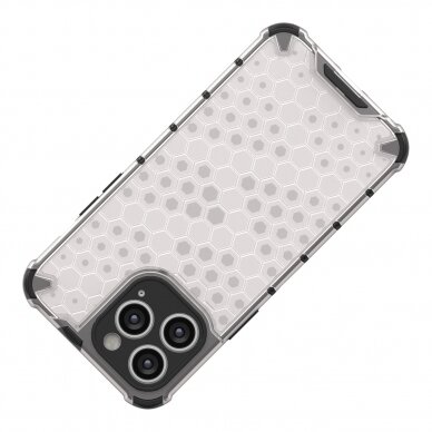 Iphone 14 Pro Max Dėklas Honeycomb  Permatomas 4