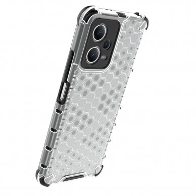 Akcija! Dėklas Honeycomb Xiaomi Redmi Note 12 5G / Poco X5 5G armored hybrid case Mėlynas 17