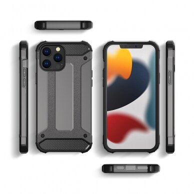 Iphone 14 Pro Max Dėklas Hybrid Armor case  Juodas 2