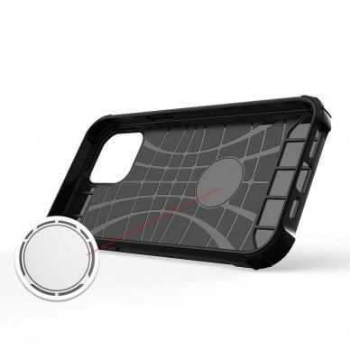 Iphone 14 Pro Max Dėklas Hybrid Armor case  Juodas 4
