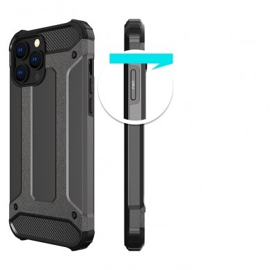 Iphone 13 Pro Dėklas Hybrid Armor  Mėlynas 3