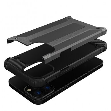Iphone 13 Pro Dėklas Hybrid Armor  Sidabrinis 5