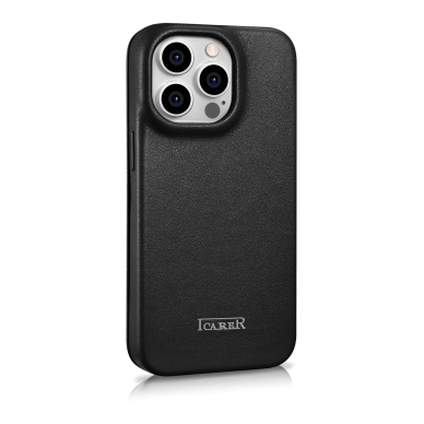 Dėklas iCarer CE Premium Leather Folio Case iPhone 14 Pro (MagSafe) Juodas (WMI14220714-BK) 3