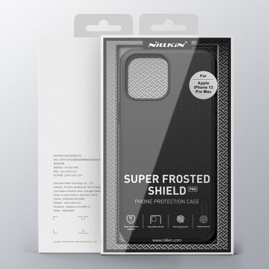 Iphone 13 Pro Max Dėklas  Nillkin Super Frosted Shield Case Mėlynas 4