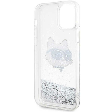 Dėklas Karl Lagerfeld Choupette Head KLHCP12MLNHCCS iPhone 12/ 12 Pro Sidabrinis 6