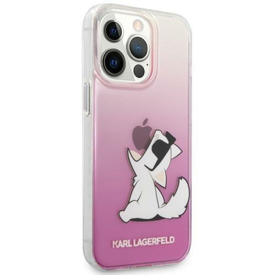 Dėklas Karl Lagerfeld KLHCP14XCFNRCPI iPhone 14 Pro Max Rožinis 3
