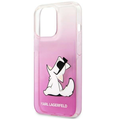 Dėklas Karl Lagerfeld KLHCP14XCFNRCPI iPhone 14 Pro Max Rožinis 5
