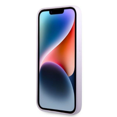 Dėklas Karl Lagerfeld Silicone Ikonik KLHCP14MSNIKBCU iPhone 14 Plus Purpurinis 4