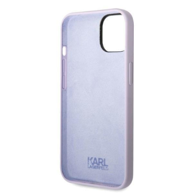 Dėklas Karl Lagerfeld Silicone Ikonik KLHCP14MSNIKBCU iPhone 14 Plus Purpurinis 6