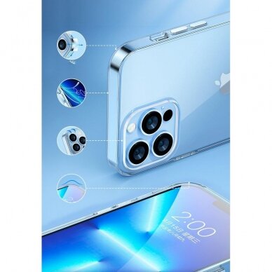 Iphone 13 Dėklas Kingxbar Elegant Series case  Skaidrus su blizgučiu 3